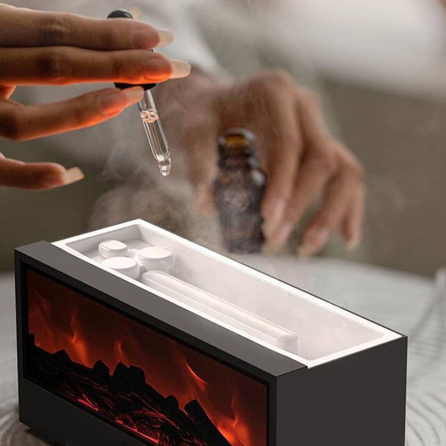 Humidificador Estilo Chimenea Aromaterapia Usb Recargable image number 5.0