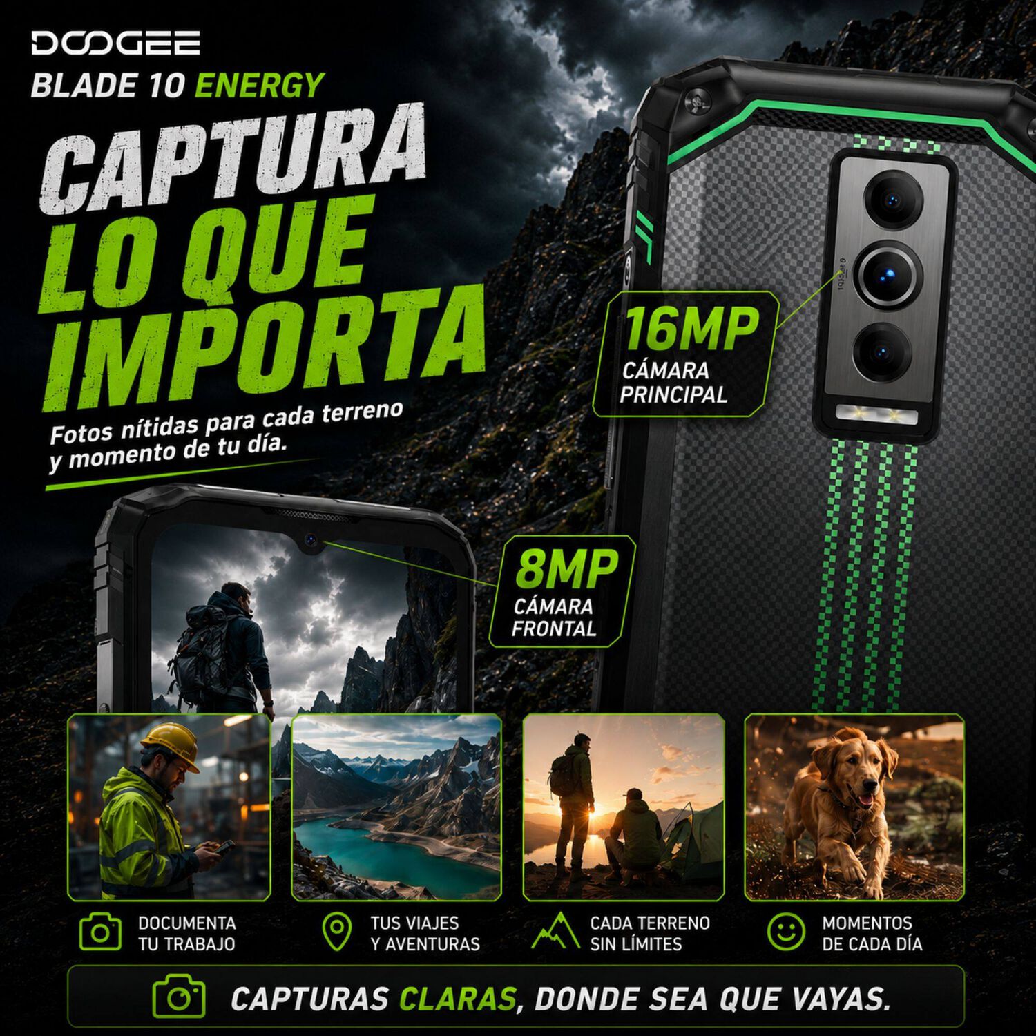 Doogee Blade 10 Energy | Celular Rugged Delgado Ip68 image number 7.0