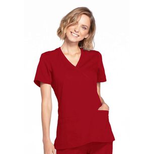 Conjunto Polera Y Pantal&oacute;n Clinico Cherokee Matrona Rojo