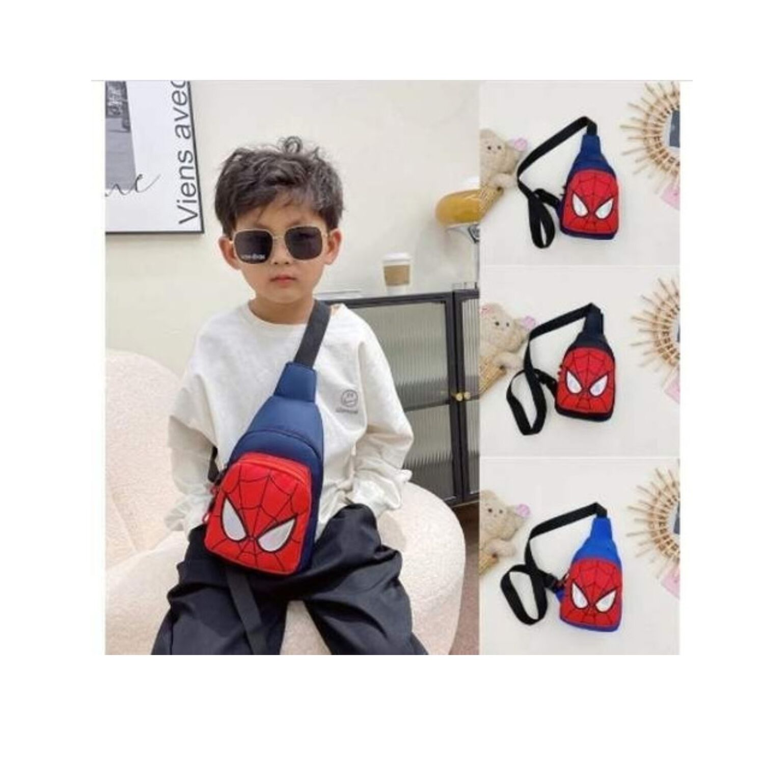 Bolso Mochila Spiderman Ni&ntilde;os Cruzado image number 3.0