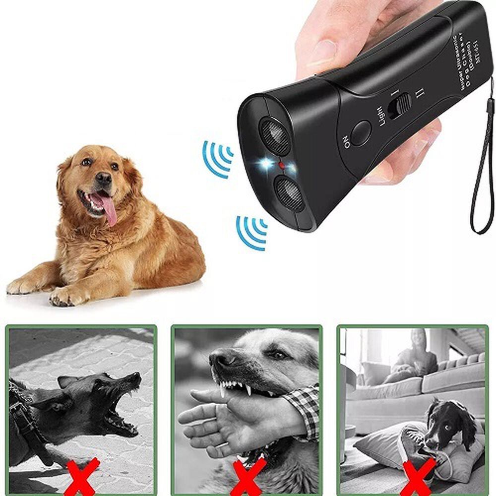 Espanta Perros Doble Bocina Potente De Entrenamiento Repelente Adiestrador Antiladridos Luz Led image number 8.0
