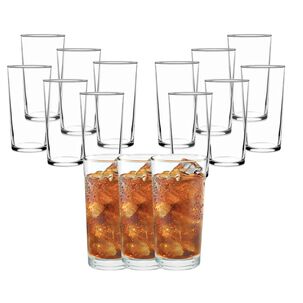 Set 18 Vasos Altos Montecarlo Tragos Bebidas Allegra 340ml