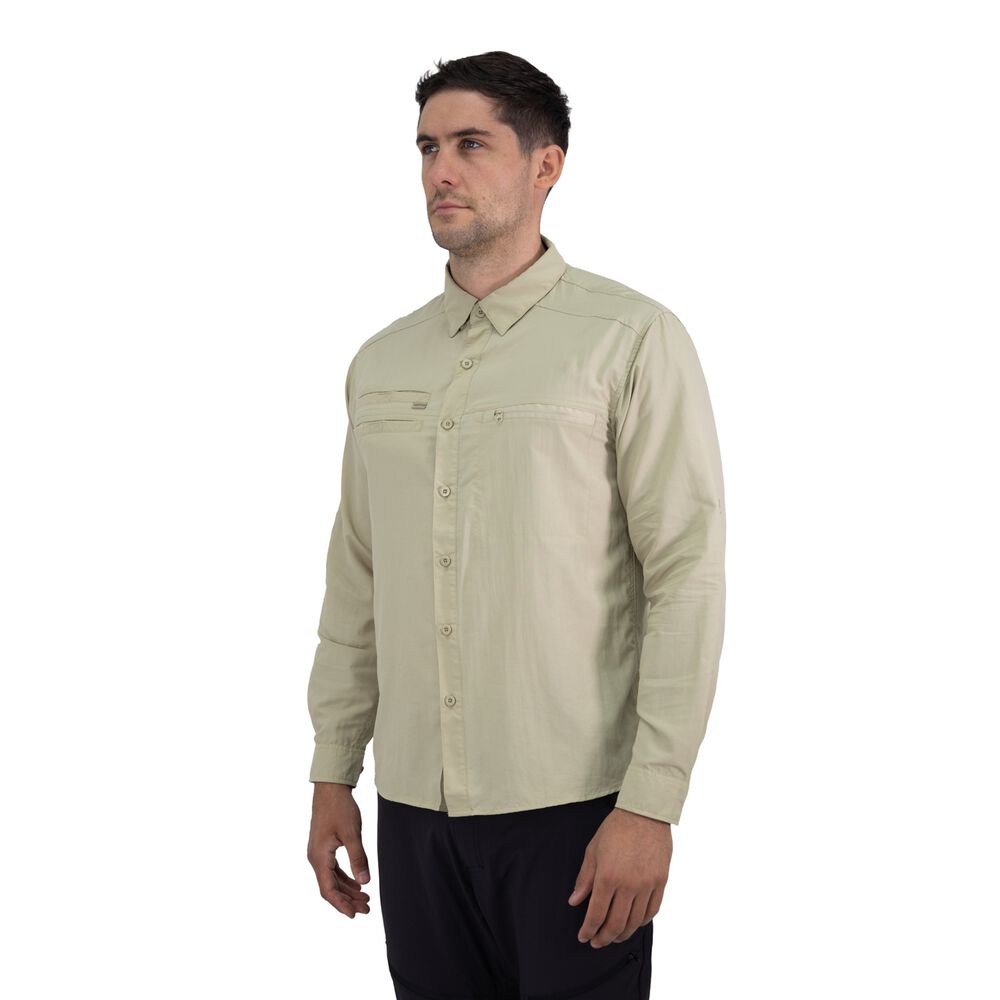 Camisa Hw Arizona Hombre Beige image number 2.0