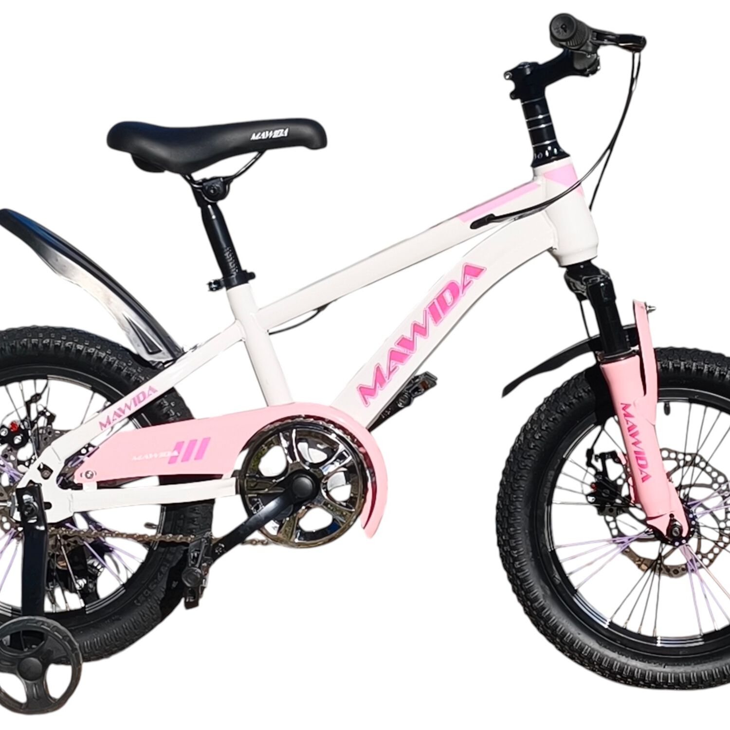 Bicicleta Aro 16 Mawida Con Freno Disco Blanco Rosado image number 0.0