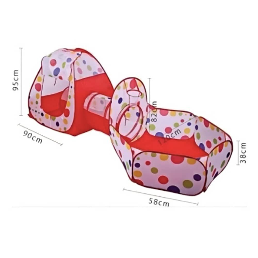 T&uacute;nel Infantil De Tela Para Juego Plegable image number 3.0