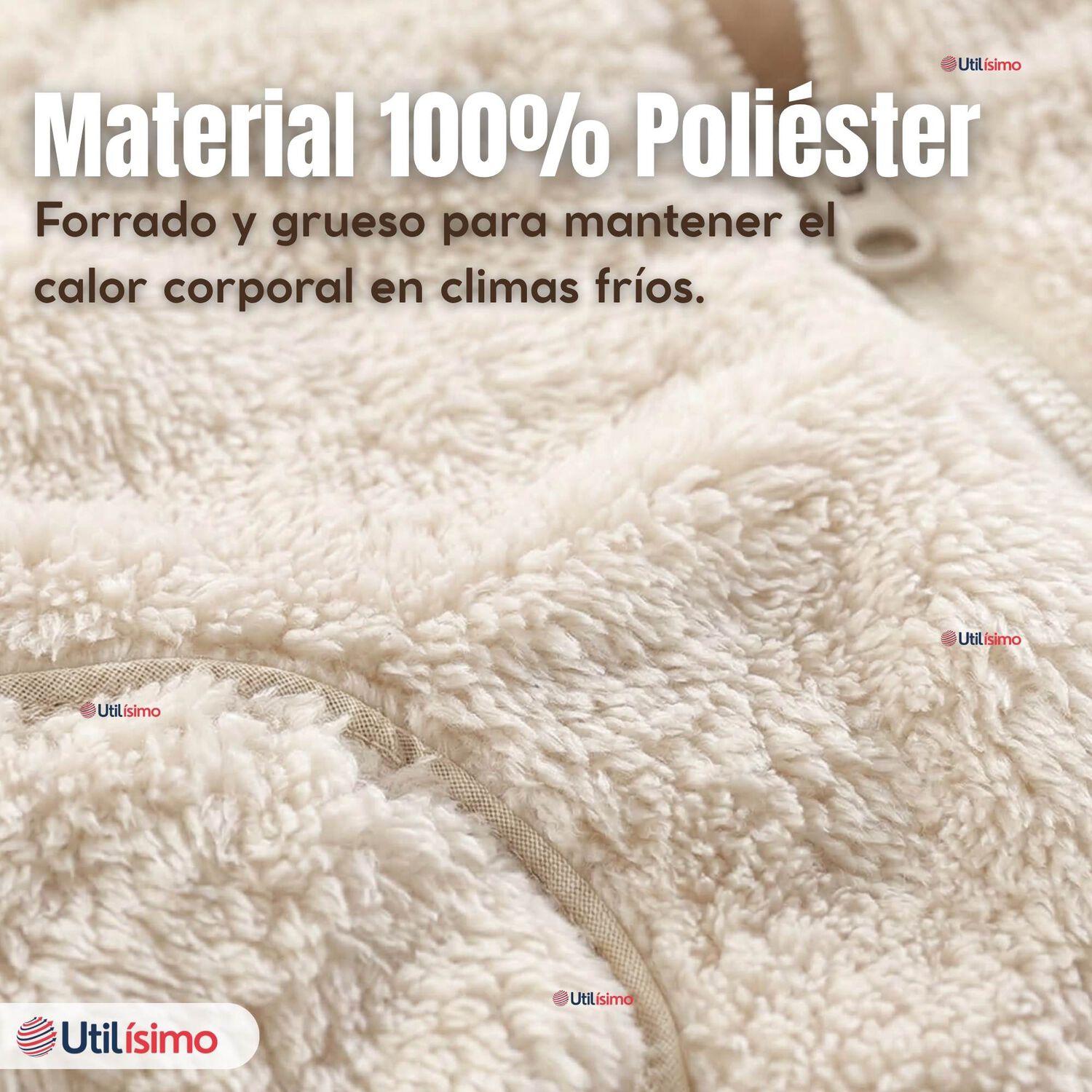 Conjunto 2 Piezas Buzo Poler&oacute;n Pantal&oacute;n Bebe Ni&ntilde;a Poli&eacute;ster Beige image number 5.0