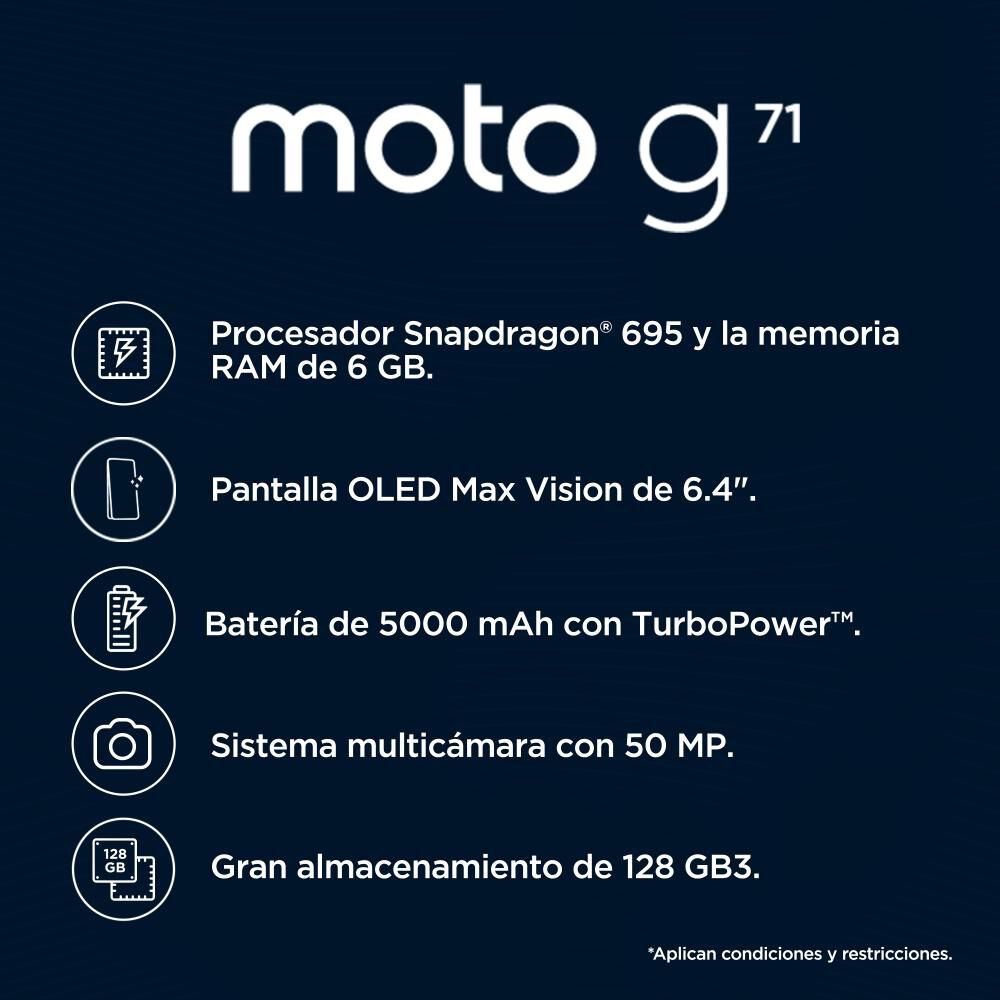 Smartphone Motorola G71 / 128 GB / Wom image number 1.0