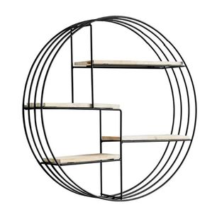 Estante Flotante De Pared Met&aacute;lico Decorativo De 4 Niveles
