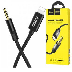 Cable Audio Lightning A Jack 3,5 Mm Auxiliar Negro Iphone