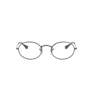 Lentes &Oacute;pticos Oval Gris Plomo Ray-ban Optical