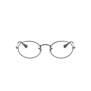 Lentes &Oacute;pticos Oval Gris Plomo Ray-ban Optical