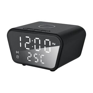 Reloj Despertador Con Cargador Inal&aacute;mbrico Y Term&oacute;metro