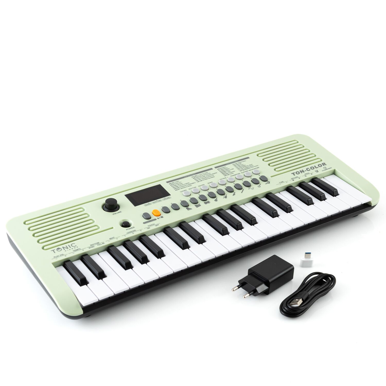 Teclado Musical Piano 37 Notas Ton-color Green Tonic image number 0.0
