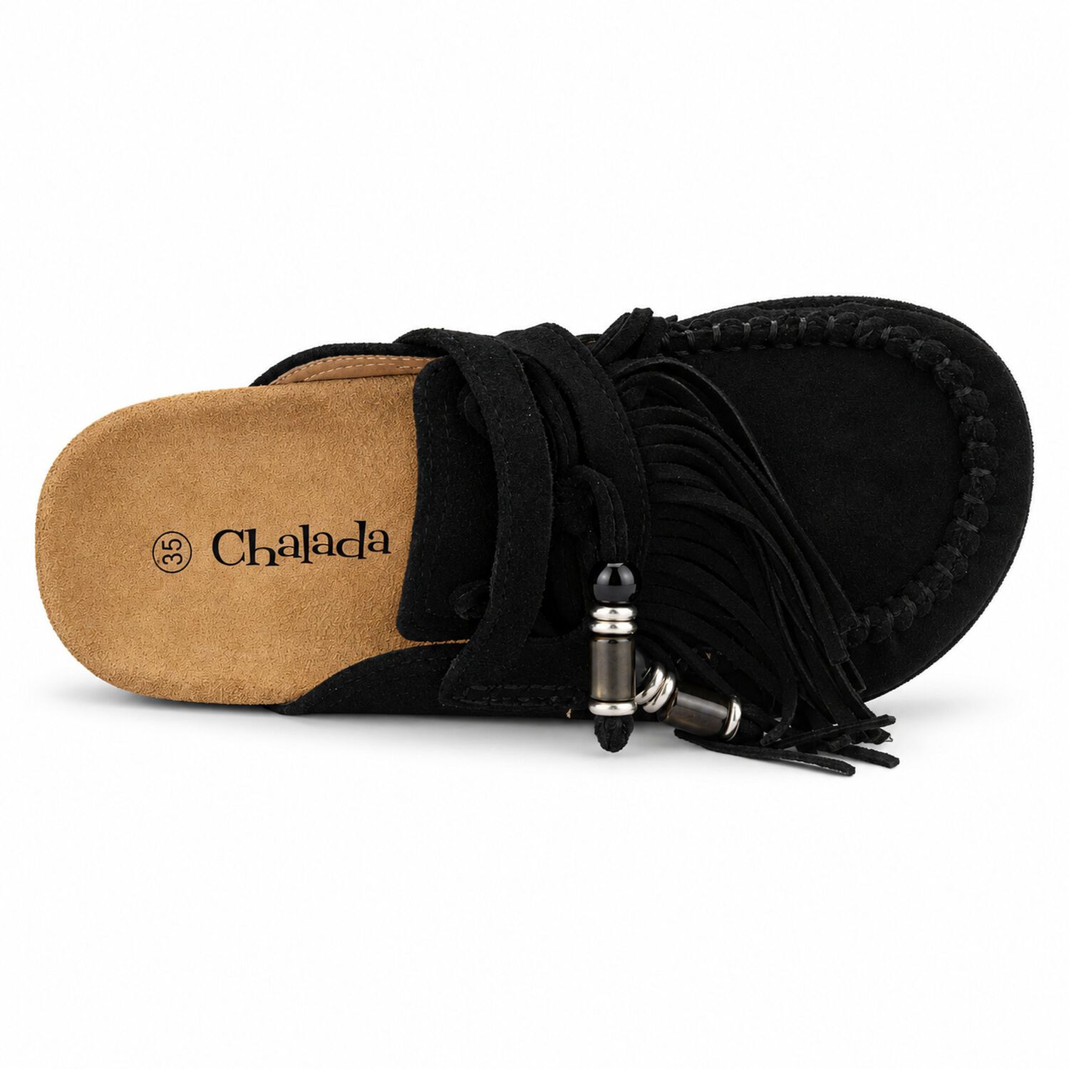 Sandalia Negro Mujer Casual Chalada Risco image number 4.0
