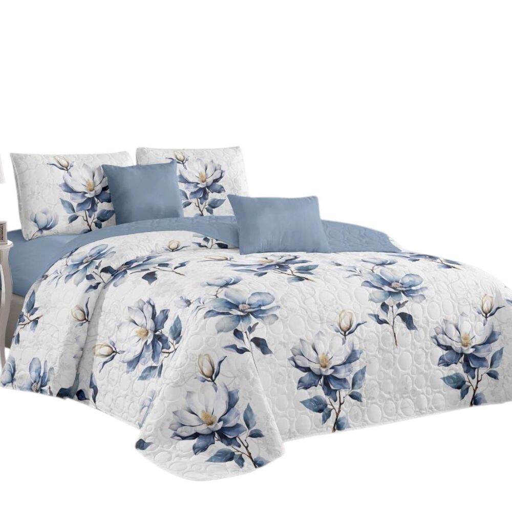 Cubrecama De Verano 2 Plazas Quilt + 2 Fundas De Almohada Cobertor Delgado Cmv-56 image number 0.0