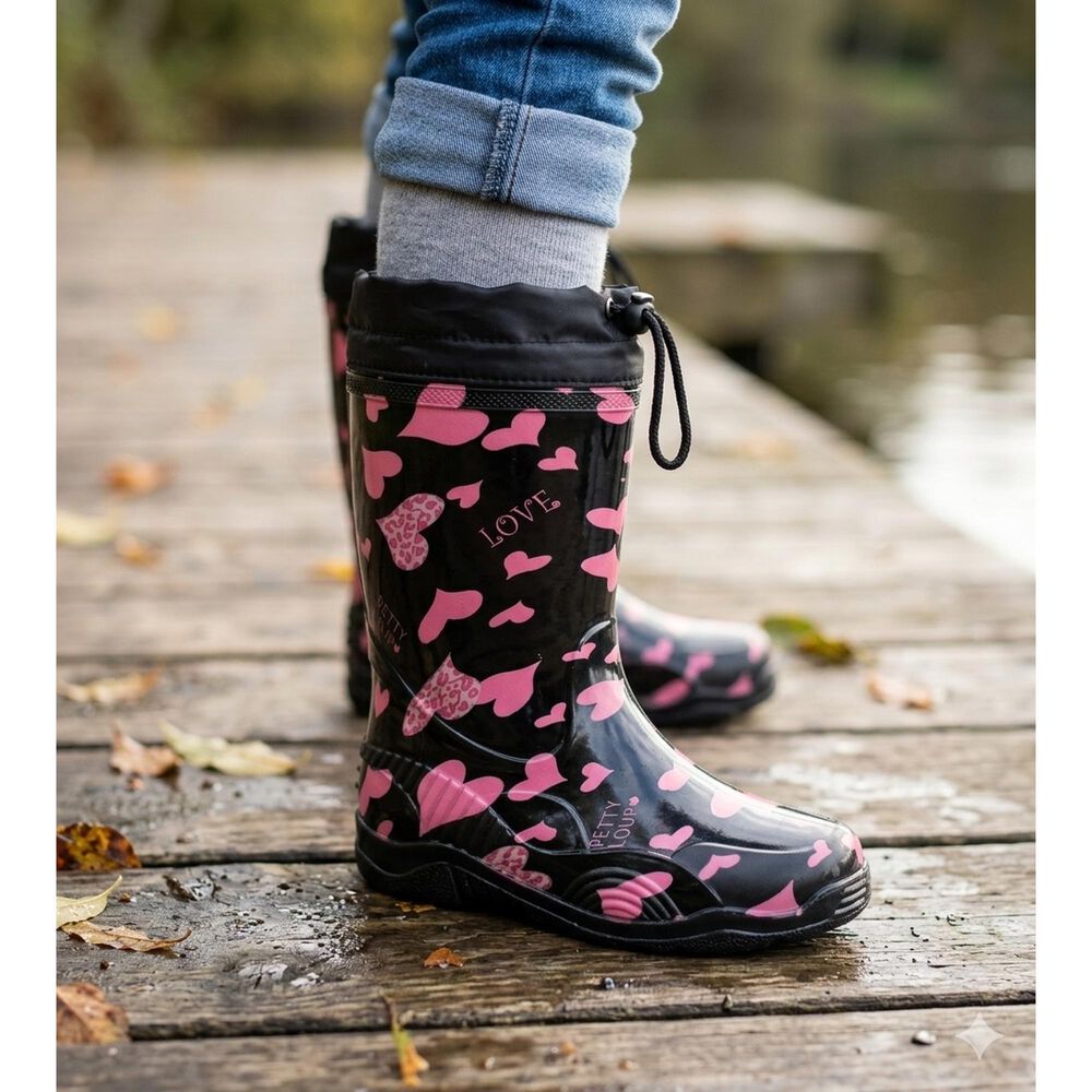 Bota De Agua Con Polar Cora Negro Bamboo image number 4.0