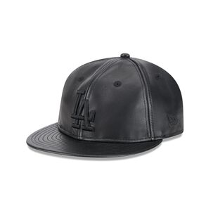 Gorra 9fifty Mlb Los Angeles Dodgers Genuine Leather Black