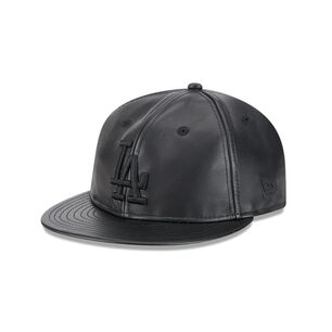Gorra 9fifty Mlb Los Angeles Dodgers Genuine Leather Black
