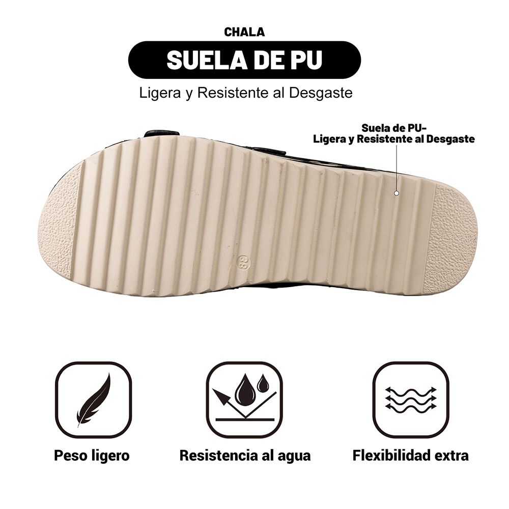 Sandalia Plana Casual Mujer Weide Jn31 image number 6.0