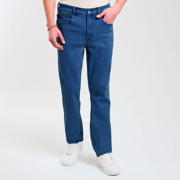Jeans Tiro Medio Slim Hombre Skuad