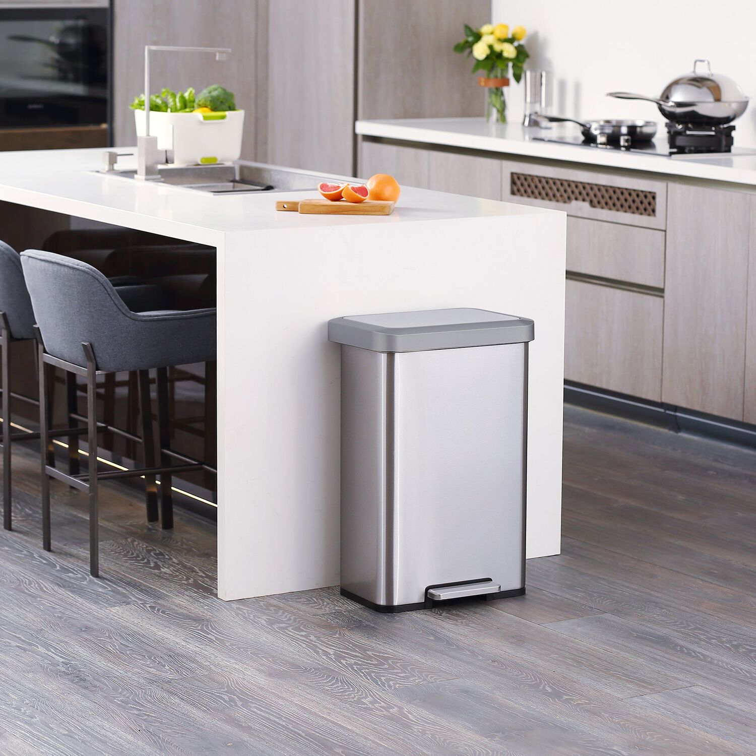 Basurero Eko Cozy Inox 45 Lts image number 3.0