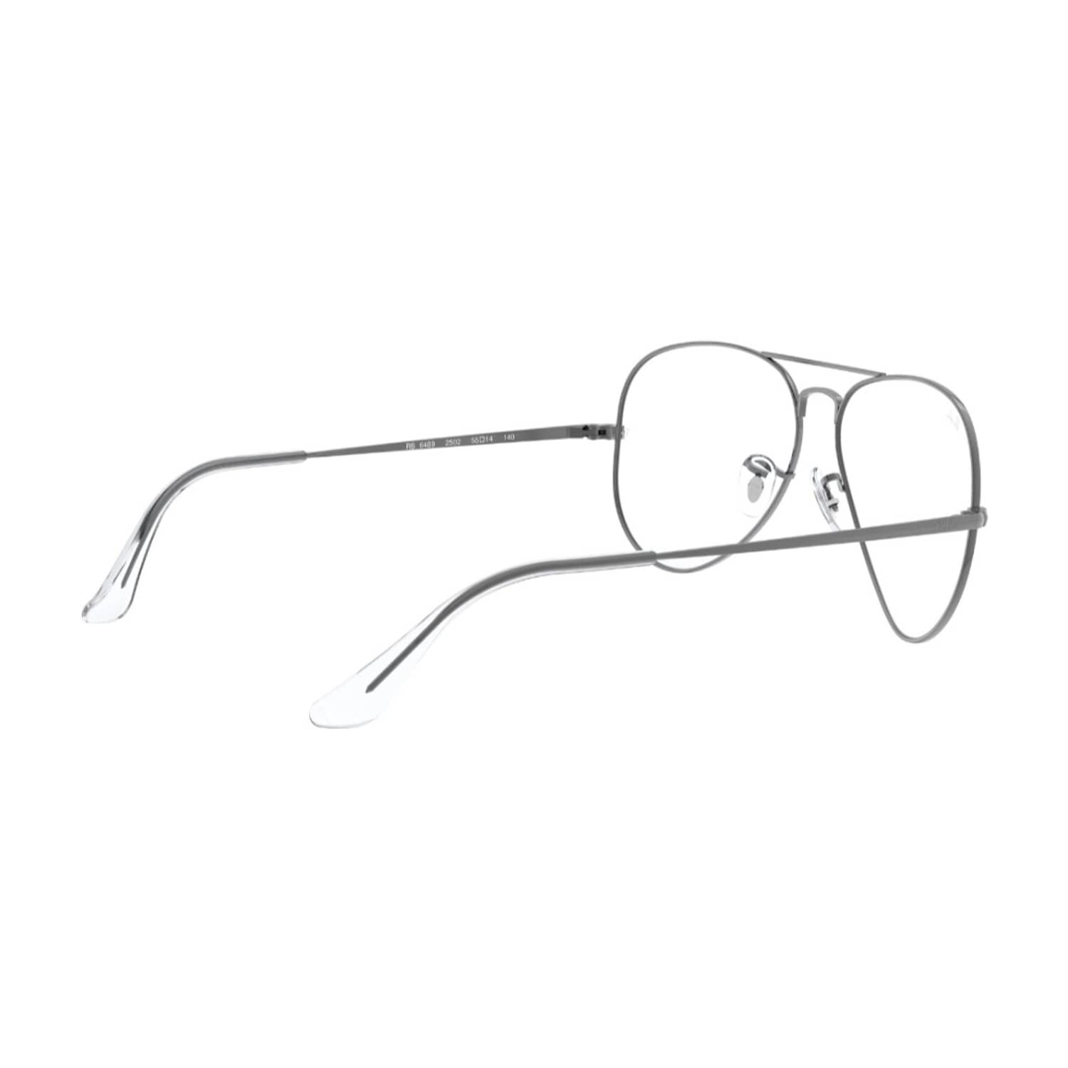 Lentes &Oacute;pticos Aviator Plateado Pulido Ray-ban Optical image number 8.0
