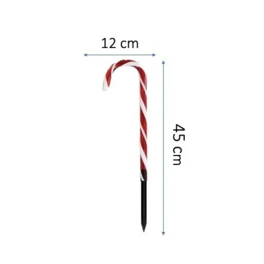 Pack 5 Bastones Solares De Navidad Para Jard&iacute;n image number 1.0