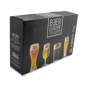Set De Vasos Glasso Europe Beer / 4 Piezas / 747- 560- 724- 450 Ml