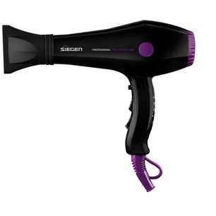 Secador De Pelo Siegen Specialist Air Iones Negativos Black Sg3049 2000watts