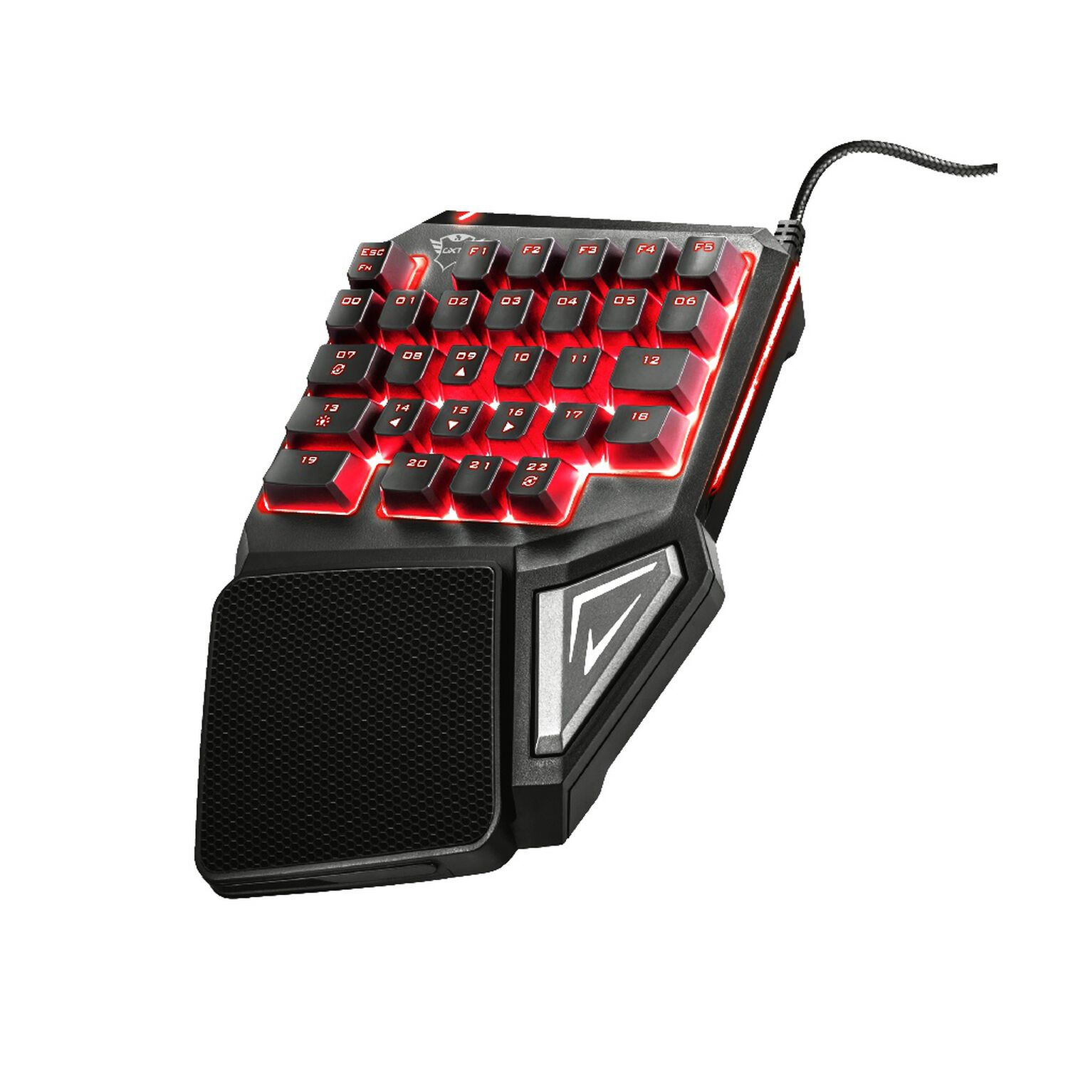 Teclado De Una Mano Anti-ghosting Full Rgb Trust Gxt 888 Assa image number 0.0
