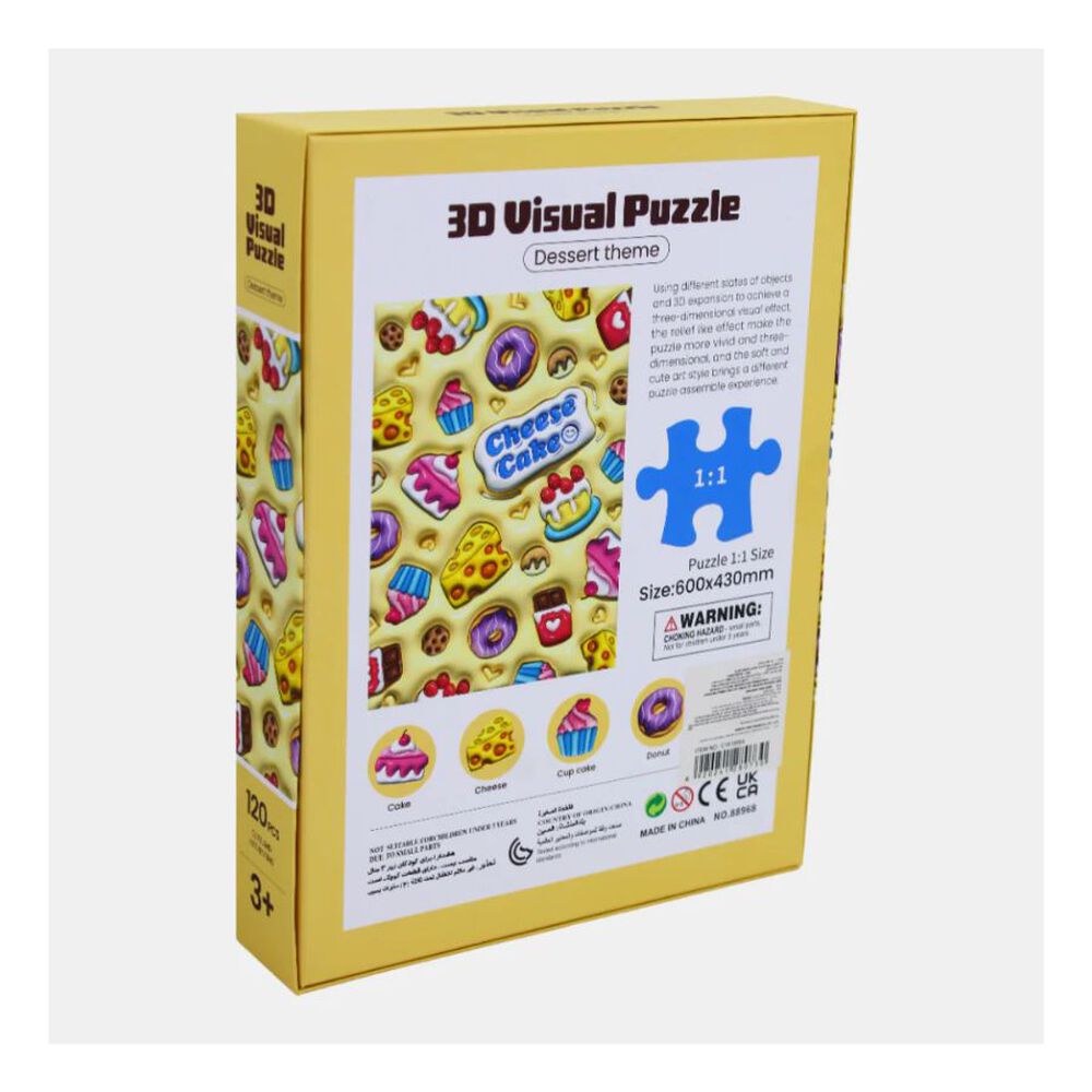 Puzzle 3d Cheese Cake 120 Piezas image number 1.0
