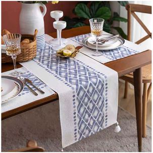 Camino De Mesa + Individuales Set De 7 Piezas 35x180cm Mod02