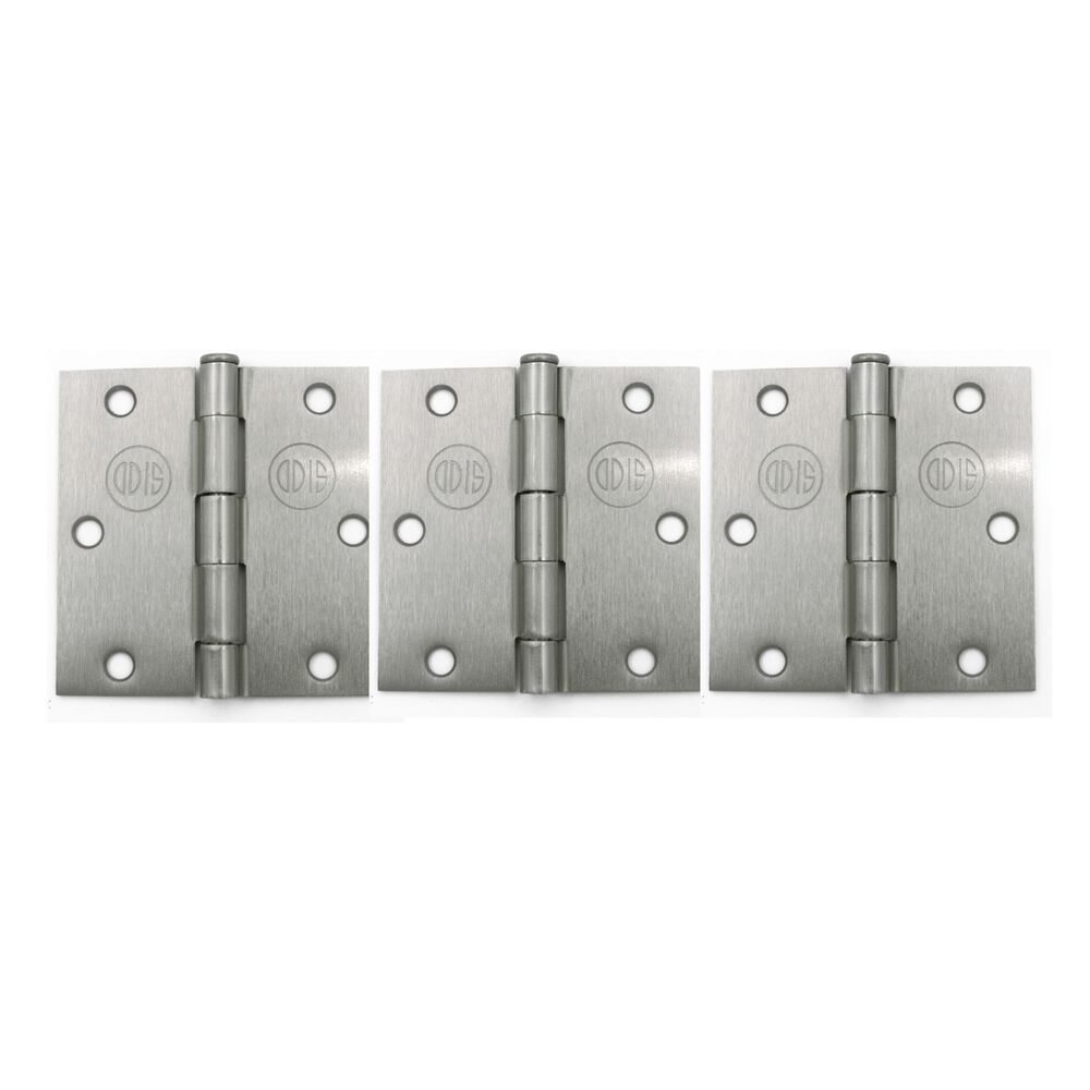 Pack 3 Bisagras Acero Odis 3,5&rdquo;&times;3,5&rdquo;&times; 2,0mm - Plata image number 1.0