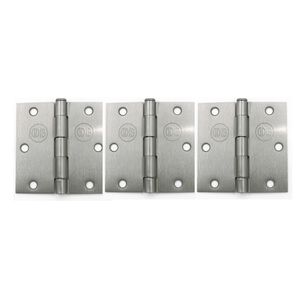 Pack 3 Bisagras Acero Odis 3,5&rdquo;&times;3,5&rdquo;&times; 2,0mm - Plata