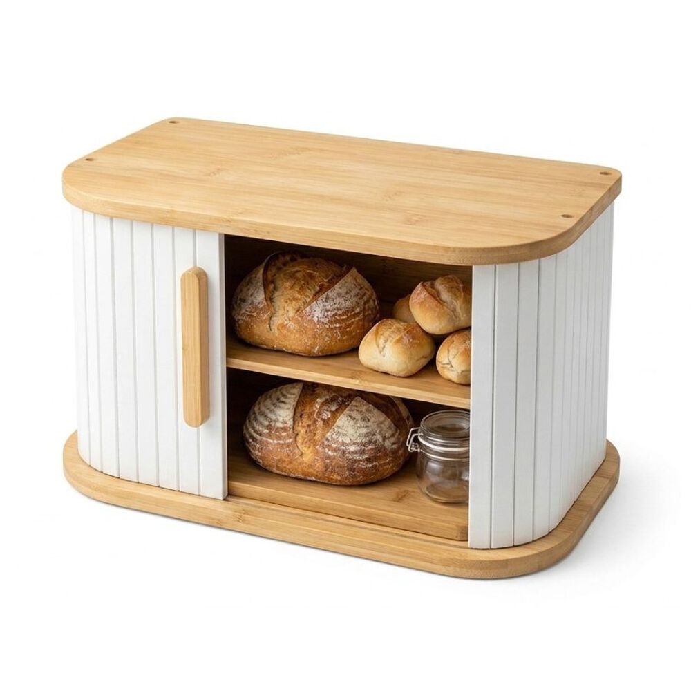 Panera De Bamb&uacute; Organizador De Pan Caja Madera Para Cocina image number 0.0