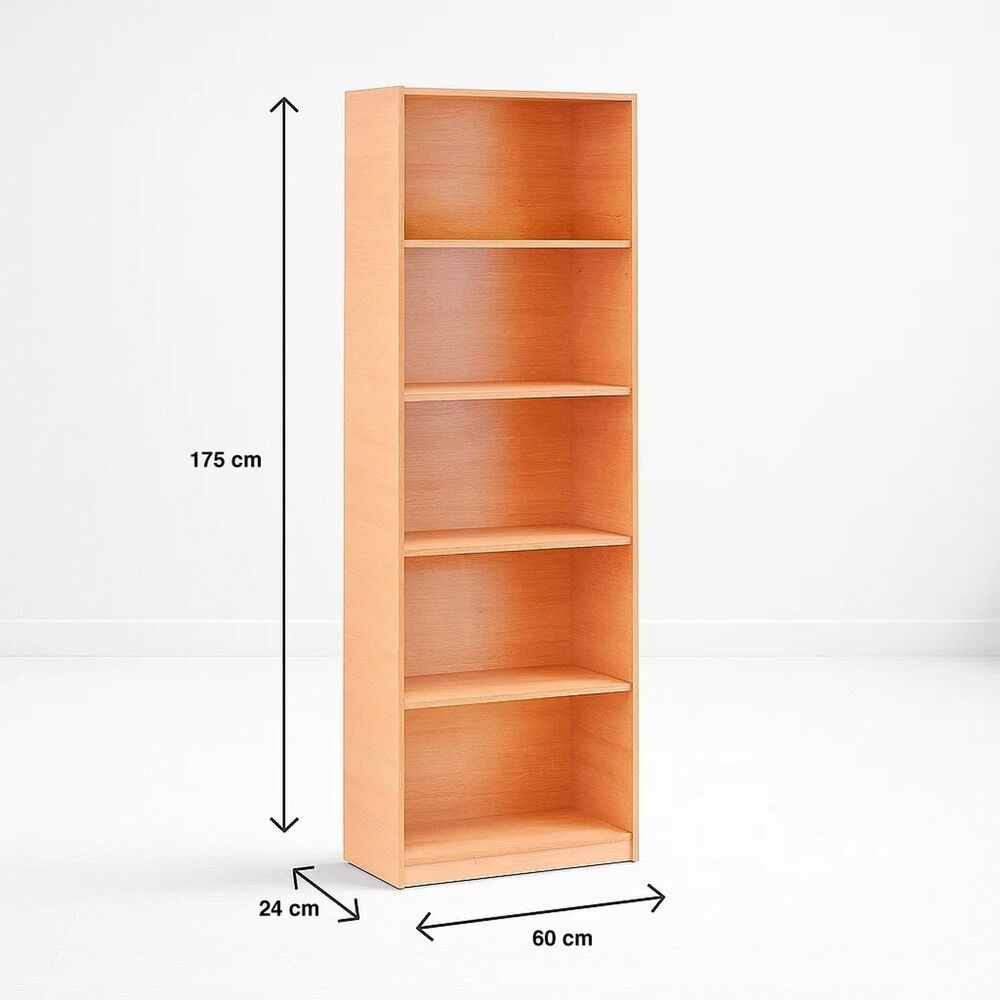 Librero Reka De 5 Espacios Alto - Madera image number 10.0