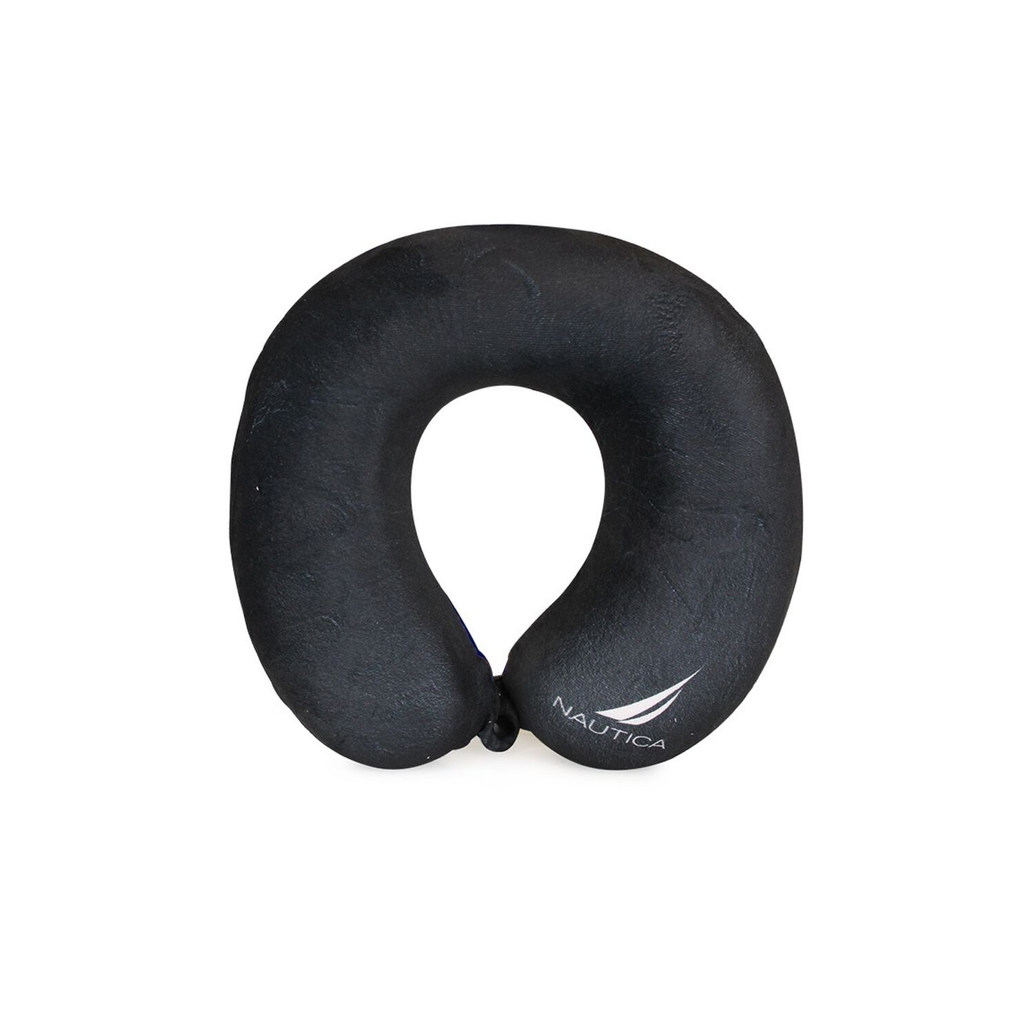 Almohada De Viaje Memory Foam Negra- Blanco Nautica image number 0.0