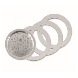 Filtro Acero Inox-2 Juntas Silicona-cafetera 10 Tazas Steel Express