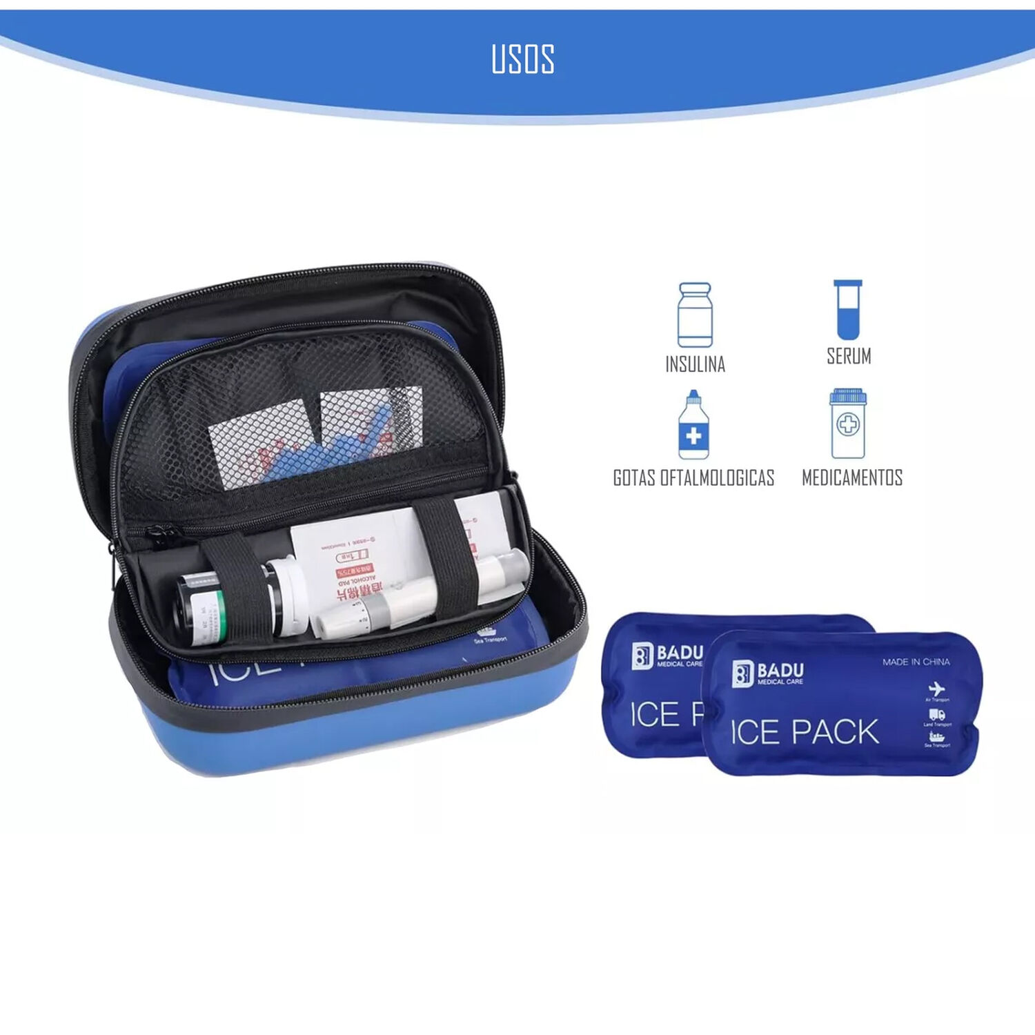 Bolso Cooler Estuche Refrigerante Portatil Para Viaje Oneder image number 2.0