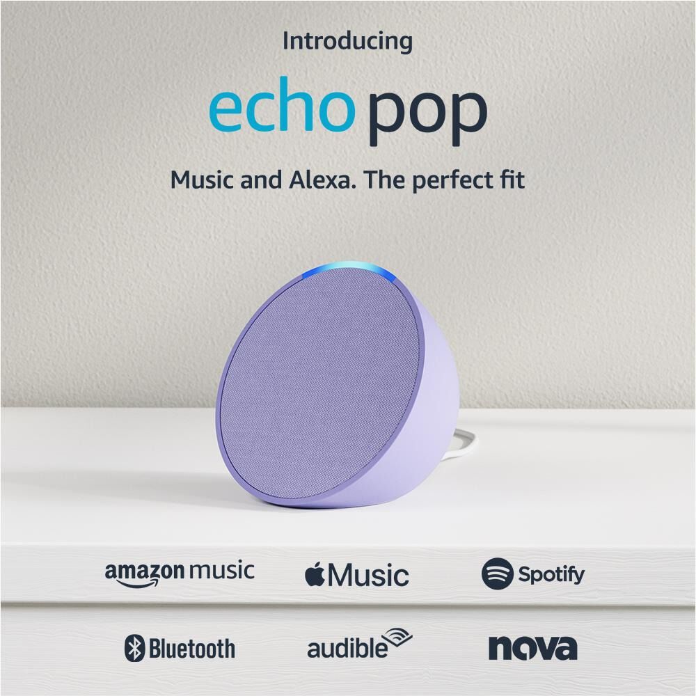Amazon Alexa Echo Pop Lavanda Parlante Inteligente image number 1.0