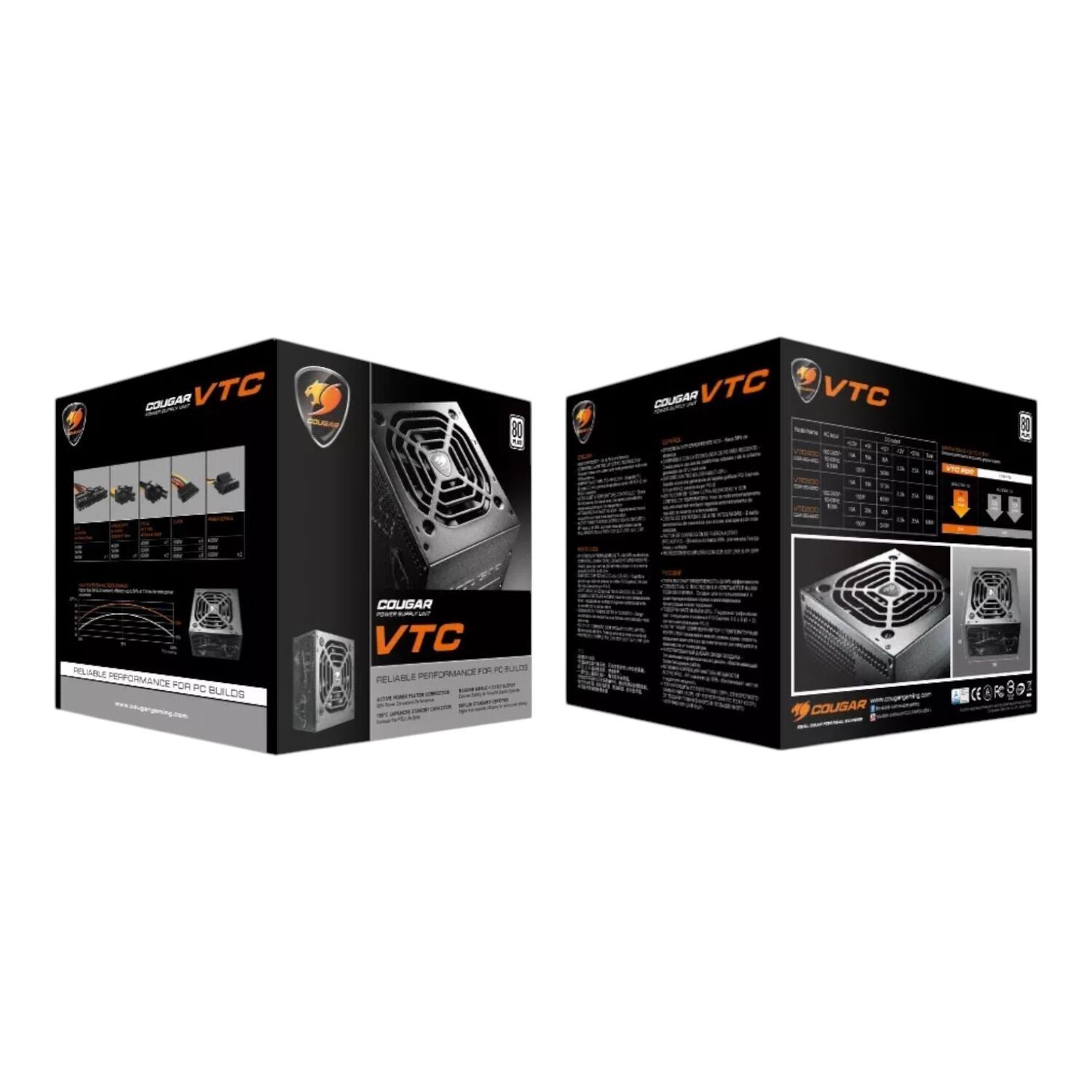 Fuente De Poder Gamer Cougar Vtc 400w 80 Plus High Power image number 4.0