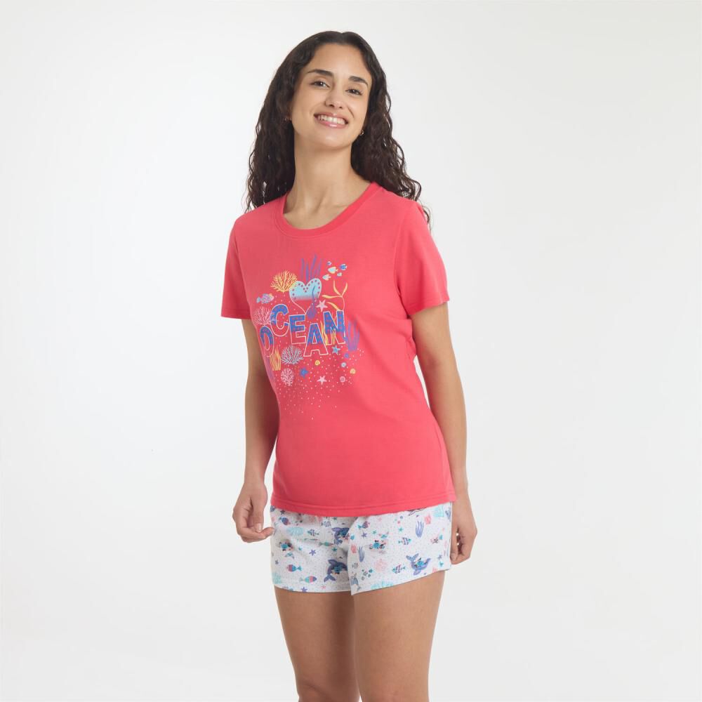 Pijama Manga Corta Mujer Freedom image number 2.0