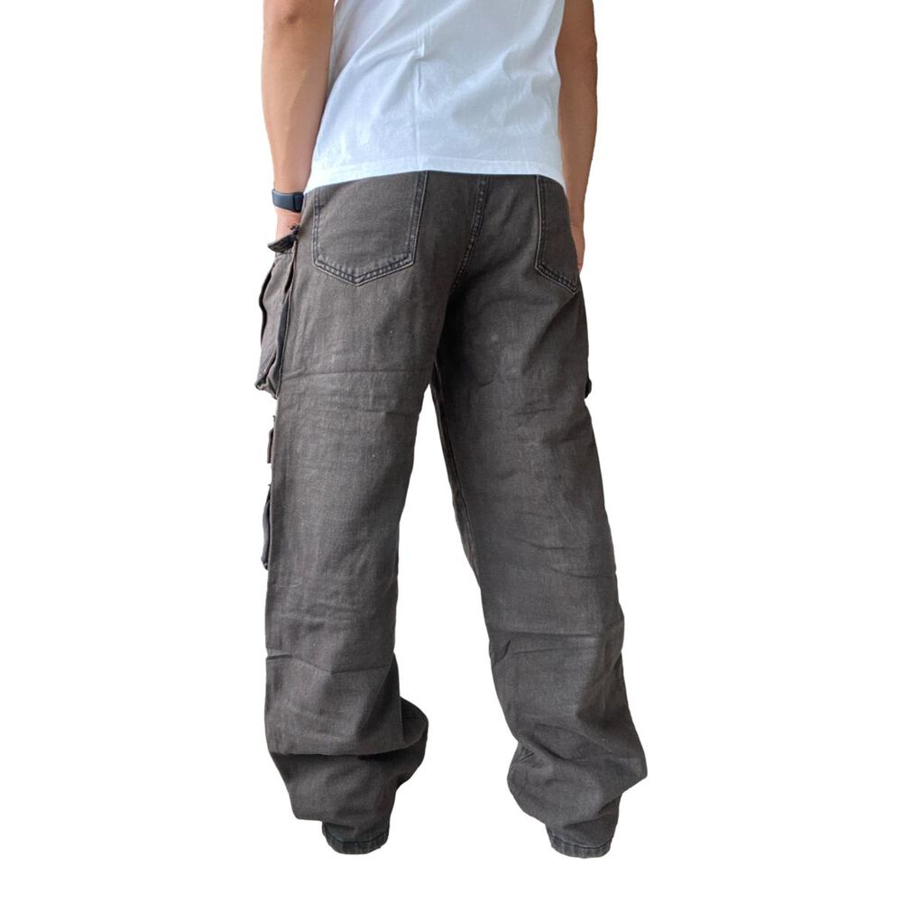 Jeans Diábolo Cargo Ancho Wide Leg Hombre image number 26.0