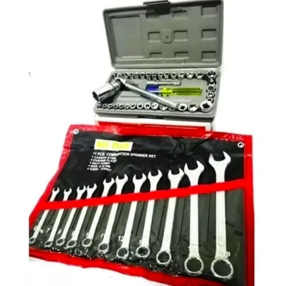 Juego De 11 Llaves Punta Corona + Caja De Dados 40 Piezas image number 0.0