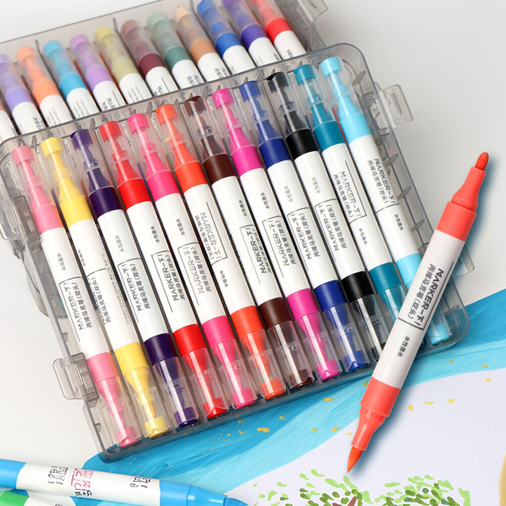 Marcadores De Acrilico Miya (doble Cabeza) 24unds image number 1.0