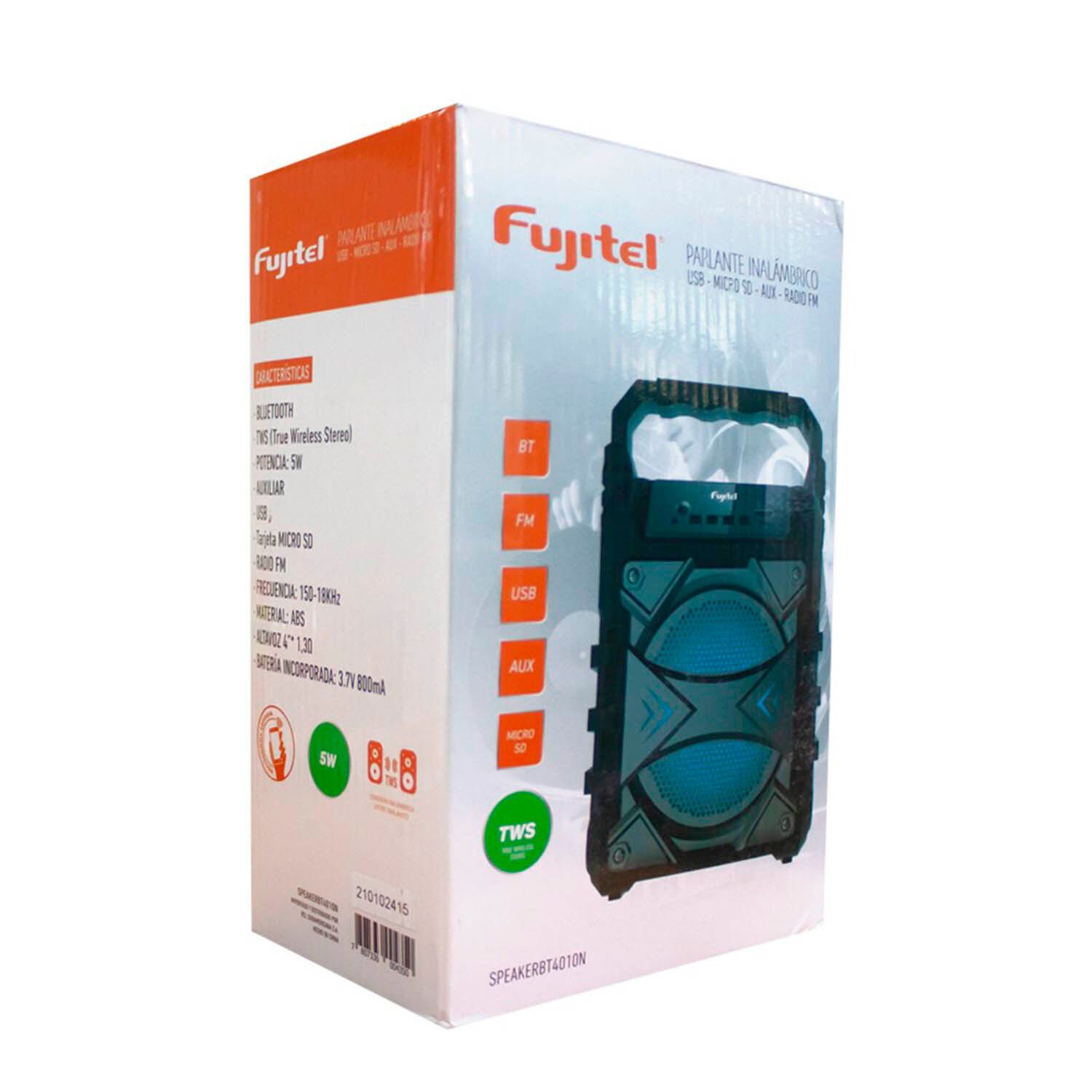 Parlante Port&aacute;til Recargable Fujitel Tws/ Bluetooth 5w/ 4010 image number 7.0