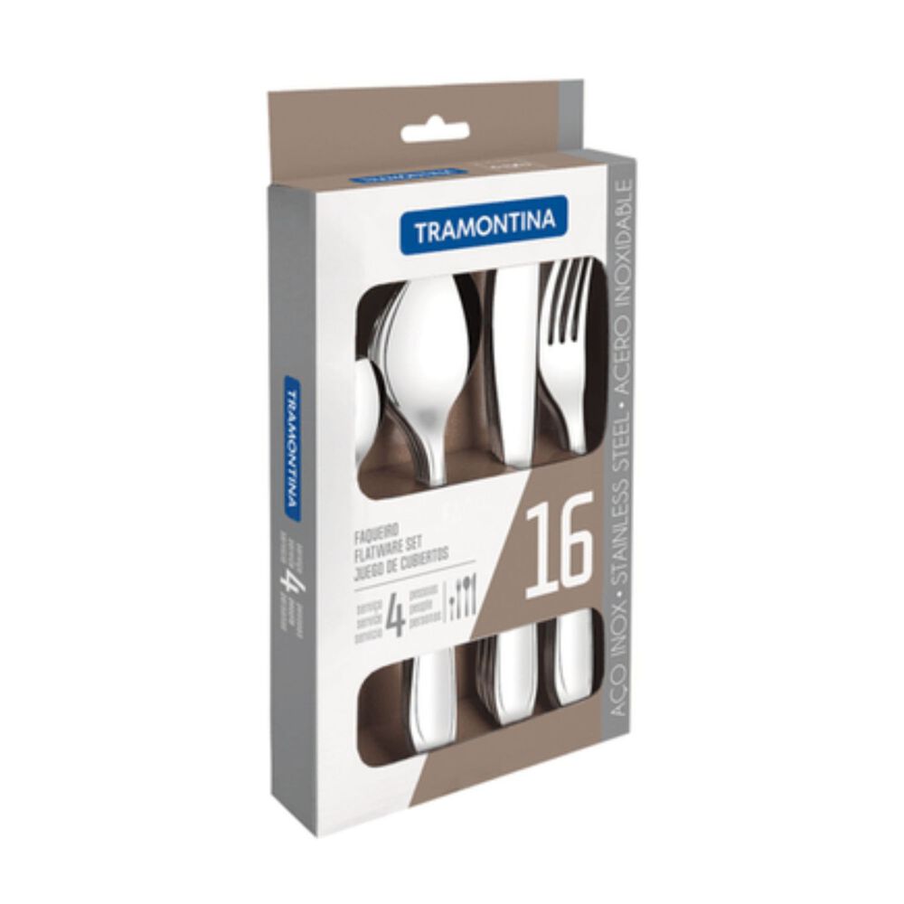 Juego De Cubiertos 16 Piezas Maresias Tramontina Acero Inoxidable image number 1.0