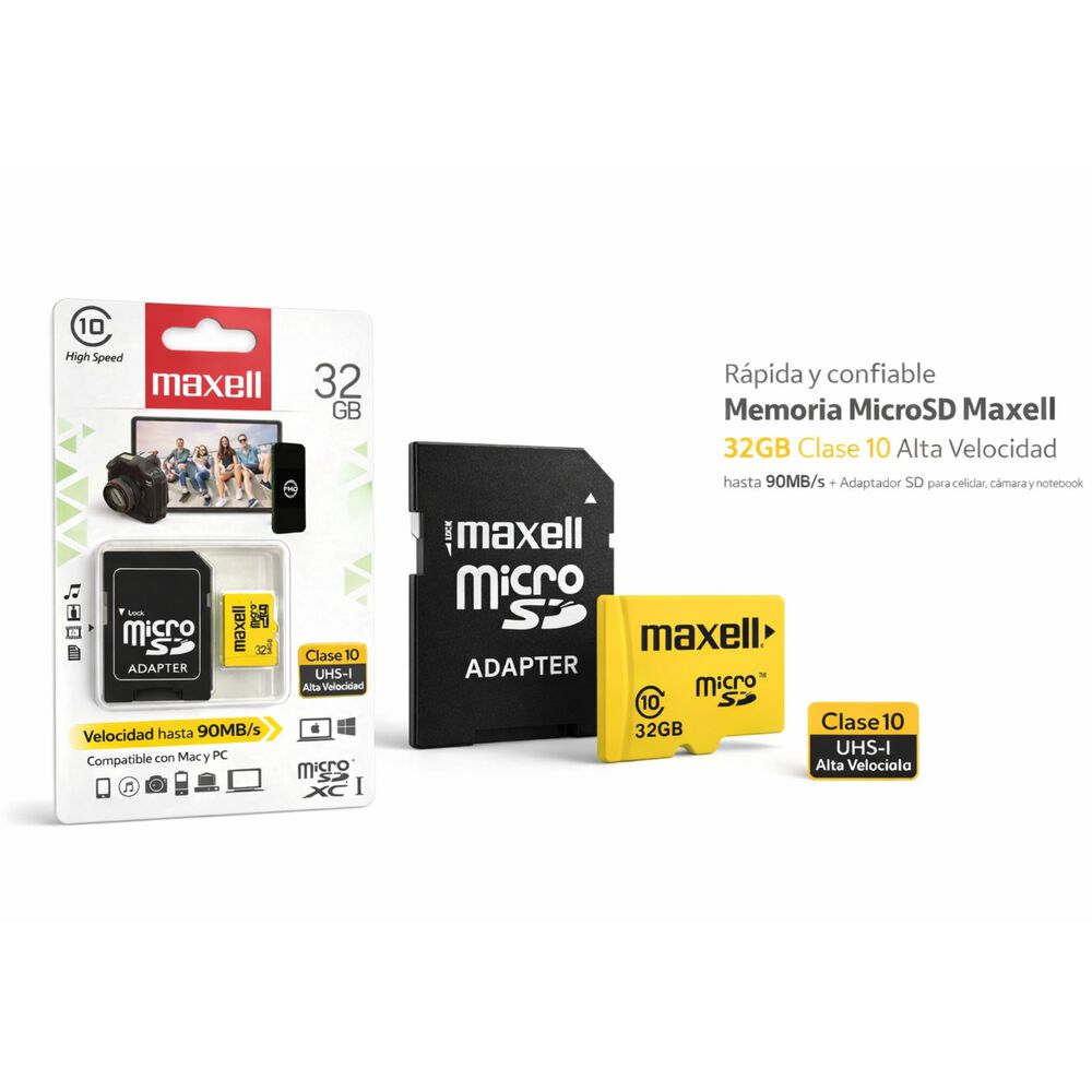 Memoria Microsd Maxell 32gb Clase 10 High Speed Uhs-1 image number 2.0