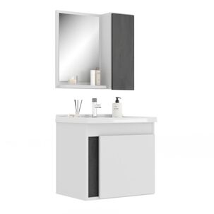 Mueble Baño Vanitorio+espejo Paris Caramelo Home Mobili