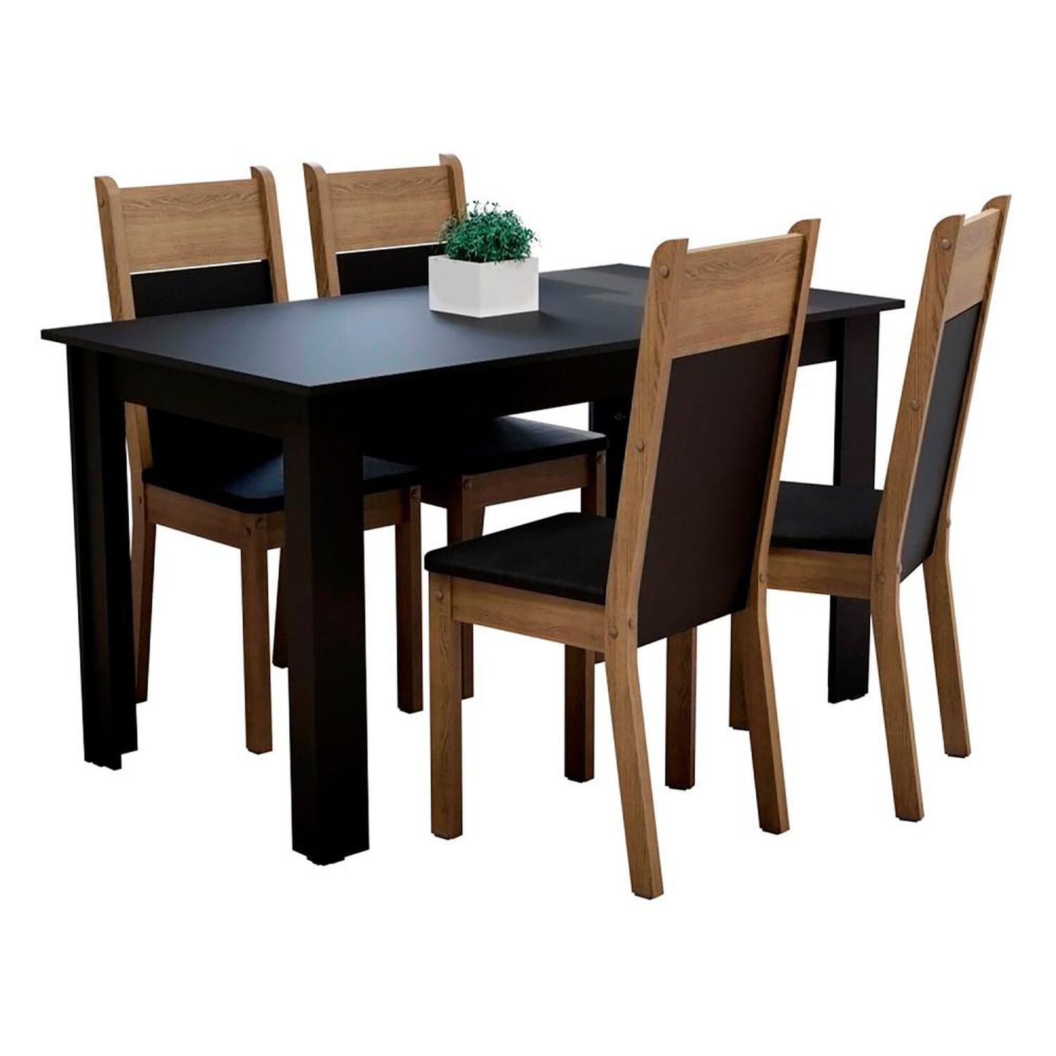 Juego De Comedor Vekkahome Lola / 4 Sillas image number 0.0